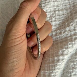 Tiffany inspired lock bracelet - Elegant Silver Bangle Bracelet